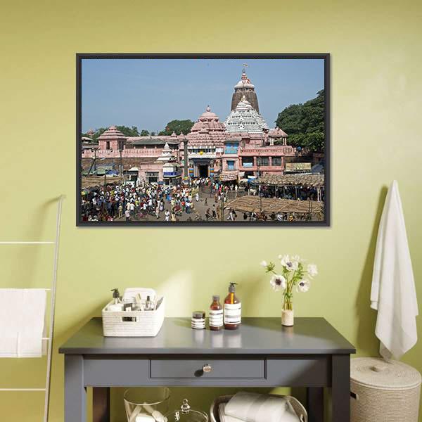Jagannath Temple India Canvas Wall Art-5 Horizontal-Gallery Wrap-22" x 12"-Tiaracle