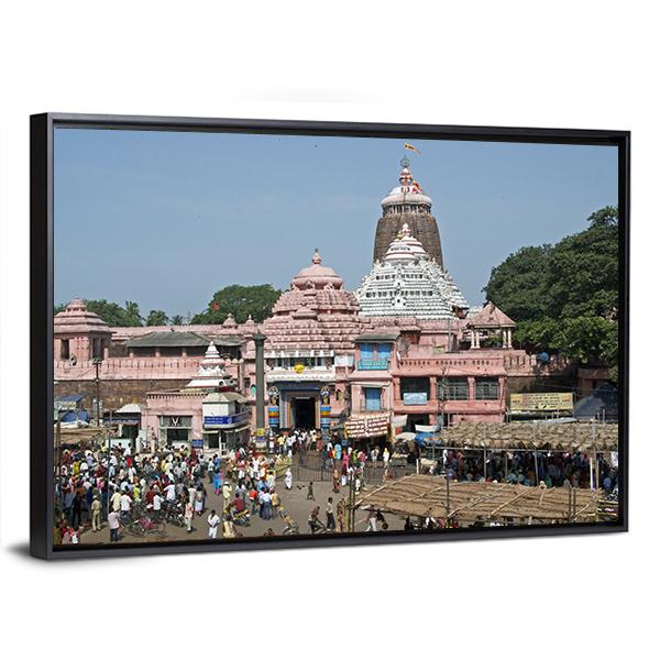 Jagannath Temple India Canvas Wall Art-3 Horizontal-Gallery Wrap-25" x 16"-Tiaracle