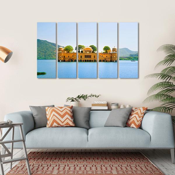 Jal Mahal Canvas Wall Art-5 Horizontal-Gallery Wrap-22" x 12"-Tiaracle