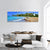 Boat On Sandy Coast Panoramic Canvas Wall Art-1 Piece-36" x 12"-Tiaracle