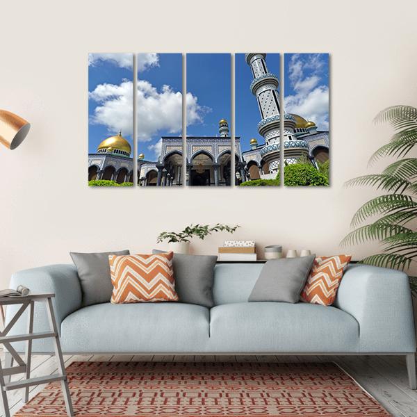 Jame Asr Mosque Canvas Wall Art-5 Horizontal-Gallery Wrap-22" x 12"-Tiaracle