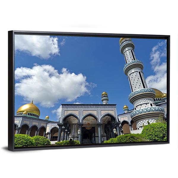 Jame Asr Mosque Canvas Wall Art-3 Horizontal-Gallery Wrap-25" x 16"-Tiaracle