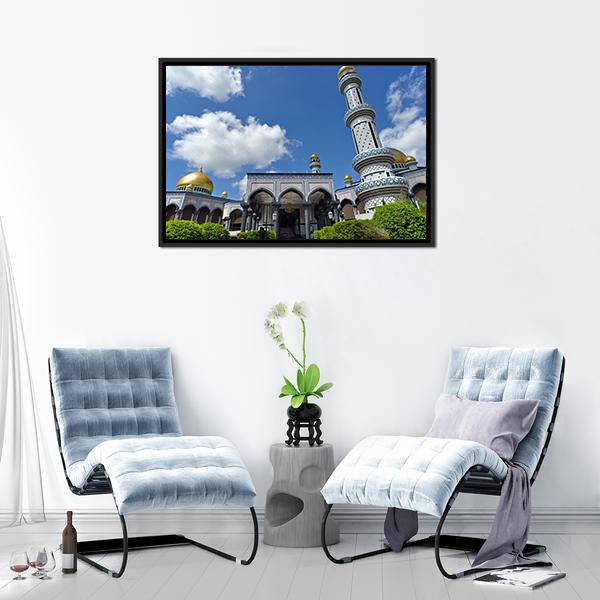 Jame Asr Mosque Canvas Wall Art-3 Horizontal-Gallery Wrap-25" x 16"-Tiaracle