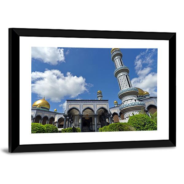 Jame Asr Mosque Canvas Wall Art-3 Horizontal-Gallery Wrap-25" x 16"-Tiaracle