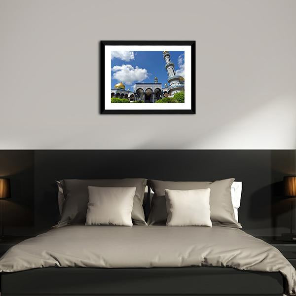 Jame Asr Mosque Canvas Wall Art-3 Horizontal-Gallery Wrap-25" x 16"-Tiaracle