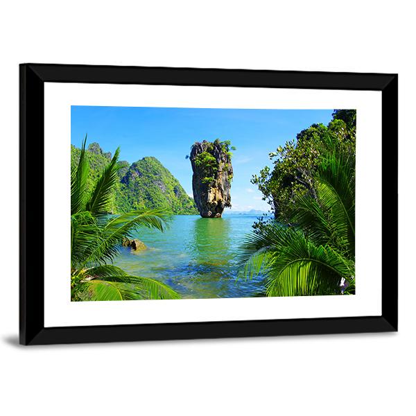 James Bond Island Canvas Wall Art-3 Horizontal-Gallery Wrap-25" x 16"-Tiaracle