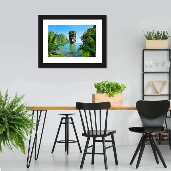 James Bond Island Canvas Wall Art-5 Horizontal-Gallery Wrap-22" x 12"-Tiaracle