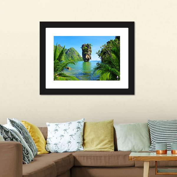 James Bond Island Canvas Wall Art-5 Horizontal-Gallery Wrap-22" x 12"-Tiaracle