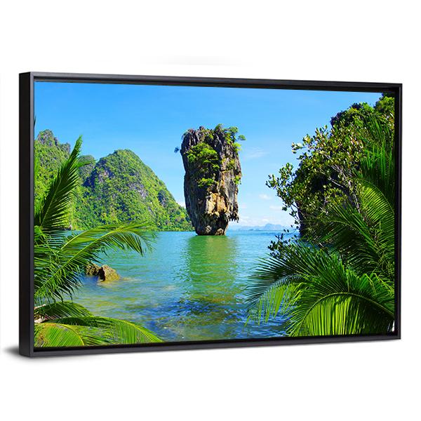 James Bond Island Canvas Wall Art-5 Horizontal-Gallery Wrap-22" x 12"-Tiaracle