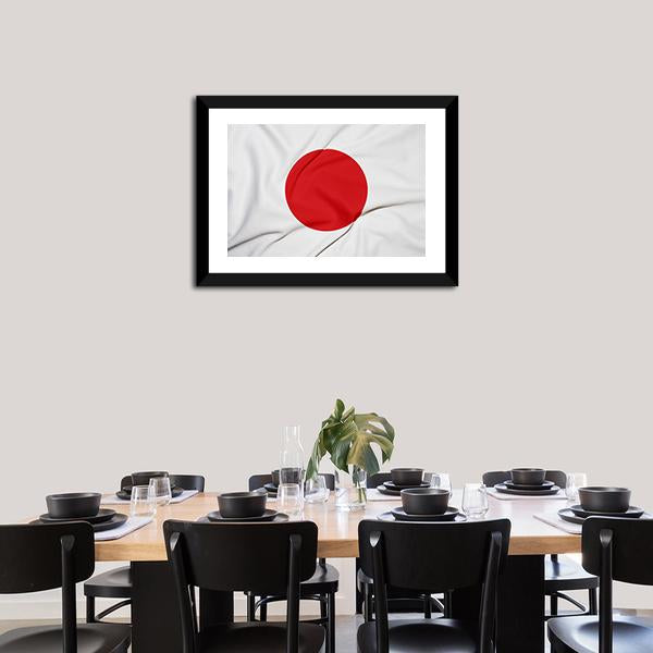 Japan Flag Canvas Wall Art-3 Horizontal-Gallery Wrap-25" x 16"-Tiaracle