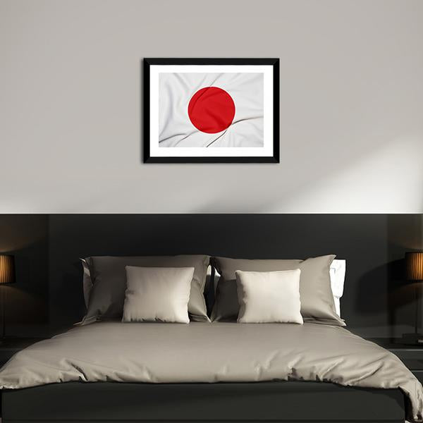 Japan Flag Canvas Wall Art-3 Horizontal-Gallery Wrap-25" x 16"-Tiaracle