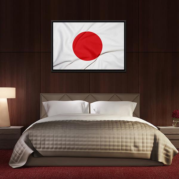 Japan Flag Canvas Wall Art-5 Horizontal-Gallery Wrap-22" x 12"-Tiaracle