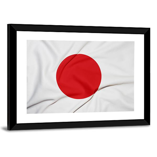 Japan Flag Canvas Wall Art-5 Horizontal-Gallery Wrap-22" x 12"-Tiaracle