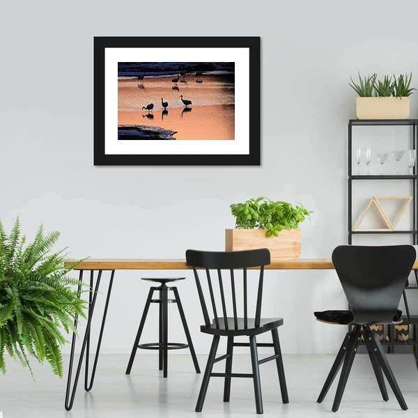 Japanese Crane Canvas Wall Art-3 Horizontal-Gallery Wrap-25" x 16"-Tiaracle