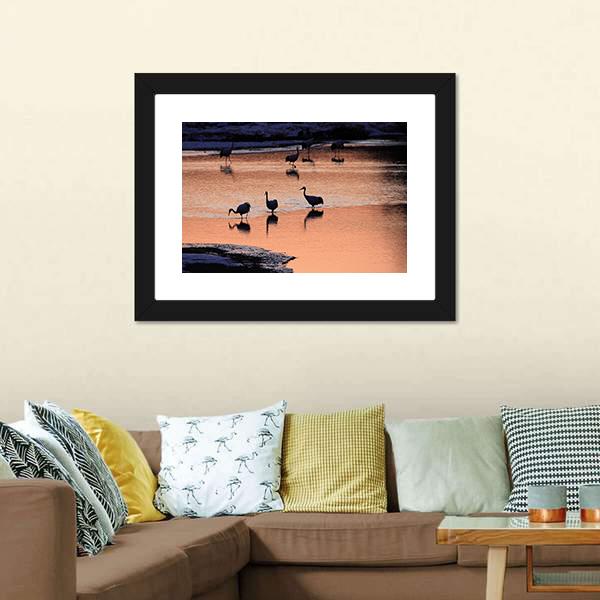 Japanese Crane Canvas Wall Art-3 Horizontal-Gallery Wrap-25" x 16"-Tiaracle