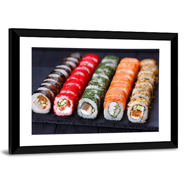 Japanese Cuisine Canvas Wall Art-3 Horizontal-Gallery Wrap-25&quot; x 16&quot;-Tiaracle