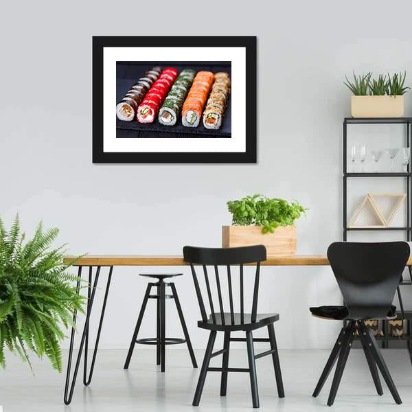 Japanese Cuisine Canvas Wall Art-3 Horizontal-Gallery Wrap-25&quot; x 16&quot;-Tiaracle