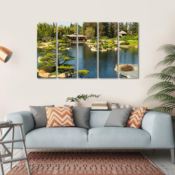 Japanese Garden Canvas Wall Art-5 Horizontal-Gallery Wrap-22" x 12"-Tiaracle