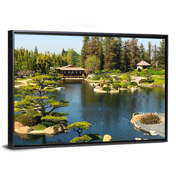 Japanese Garden Canvas Wall Art-3 Horizontal-Gallery Wrap-25" x 16"-Tiaracle