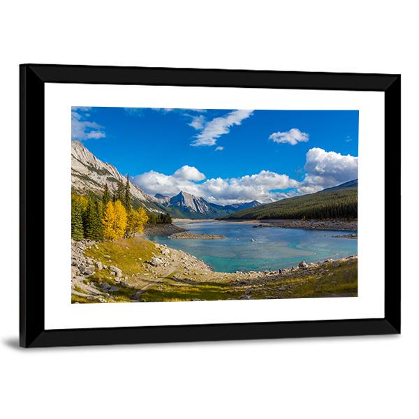 Jasper National Park Canada Panoramic Canvas Wall Art-1 Piece-36" x 12"-Tiaracle
