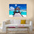Jetty With Ocean View Canvas Wall Art-4 Horizontal-Gallery Wrap-34" x 24"-Tiaracle