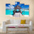 Jetty With Ocean View Canvas Wall Art-5 Pop-Gallery Wrap-47" x 32"-Tiaracle