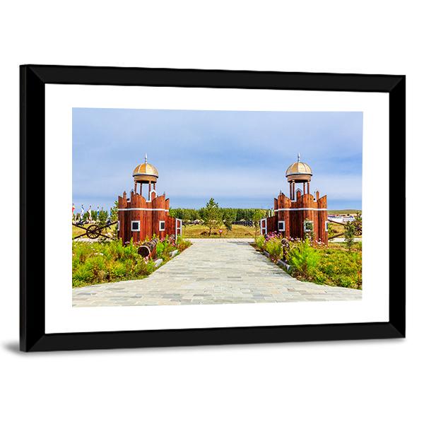 Jingbei Grassland Khan Palace Canvas Wall Art-3 Horizontal-Gallery Wrap-25" x 16"-Tiaracle