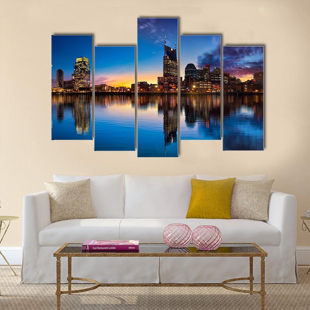 Jinji Lake In China Canvas Wall Art-5 Pop-Gallery Wrap-47" x 32"-Tiaracle