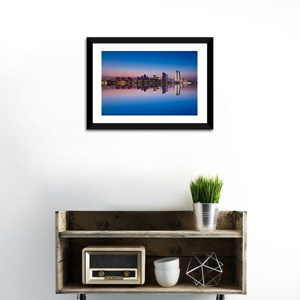 Jinji Lake In Suzhou City Canvas Wall Art-1 Piece-Framed Print-20" x 16"-Tiaracle