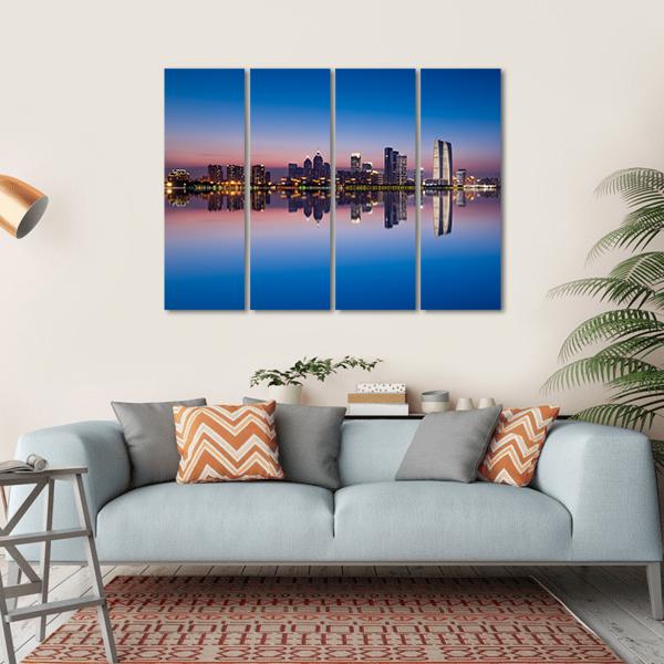 Jinji Lake In Suzhou City Canvas Wall Art-4 Horizontal-Gallery Wrap-34" x 24"-Tiaracle
