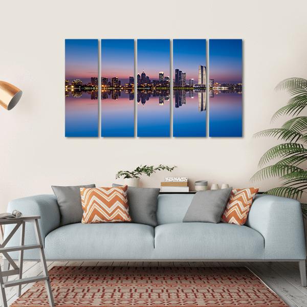 Jinji Lake In Suzhou City Canvas Wall Art-5 Horizontal-Gallery Wrap-22" x 12"-Tiaracle