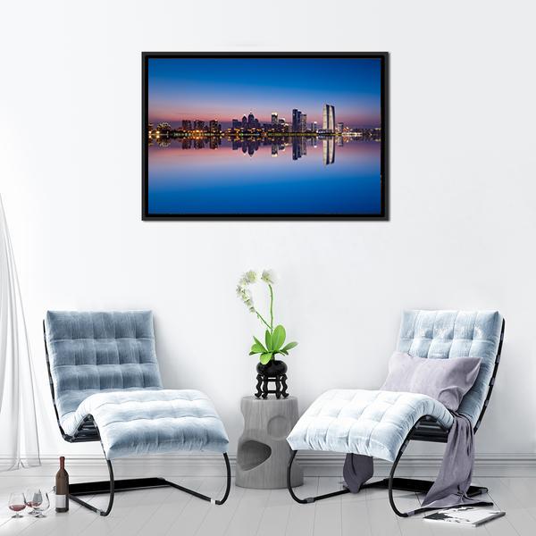 Jinji Lake In Suzhou City Canvas Wall Art-5 Horizontal-Gallery Wrap-22" x 12"-Tiaracle