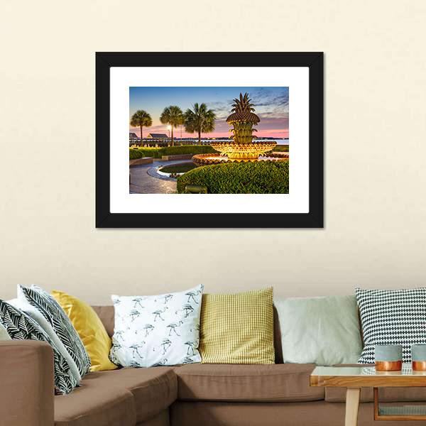 Joe Riley Waterfront Park Canvas Wall Art-3 Horizontal-Gallery Wrap-25" x 16"-Tiaracle