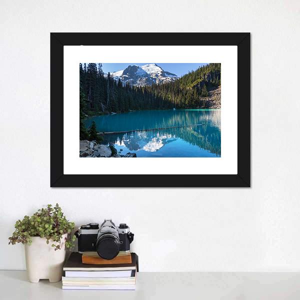 Joffre Lake Canada Canvas Wall Art-1 Piece-Framed Print-20" x 16"-Tiaracle