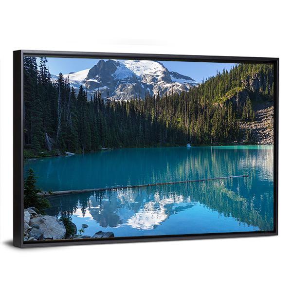 Joffre Lake Canada Canvas Wall Art-3 Horizontal-Gallery Wrap-25" x 16"-Tiaracle