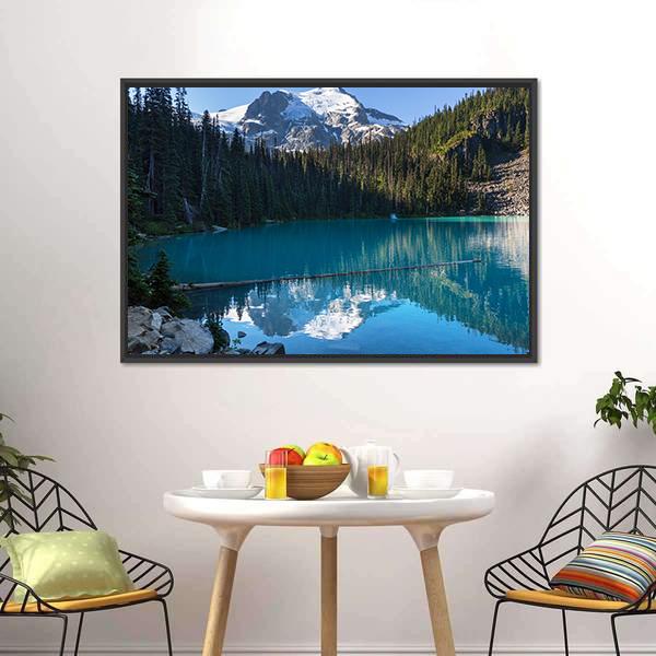 Joffre Lake Canada Canvas Wall Art-3 Horizontal-Gallery Wrap-25" x 16"-Tiaracle