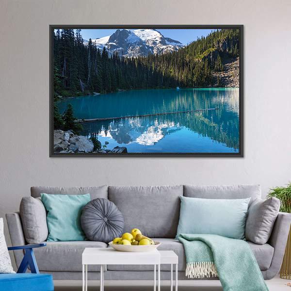 Joffre Lake Canada Canvas Wall Art-3 Horizontal-Gallery Wrap-25" x 16"-Tiaracle