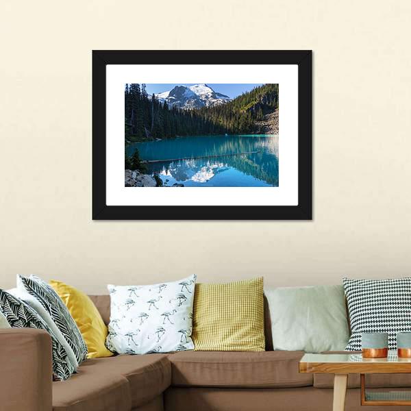 Joffre Lake Canada Canvas Wall Art-3 Horizontal-Gallery Wrap-25" x 16"-Tiaracle
