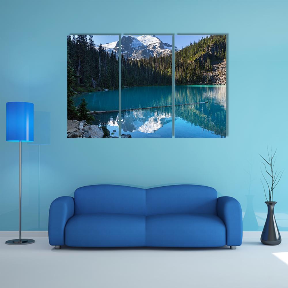 Joffre Lake Canada Canvas Wall Art-3 Horizontal-Gallery Wrap-37" x 24"-Tiaracle