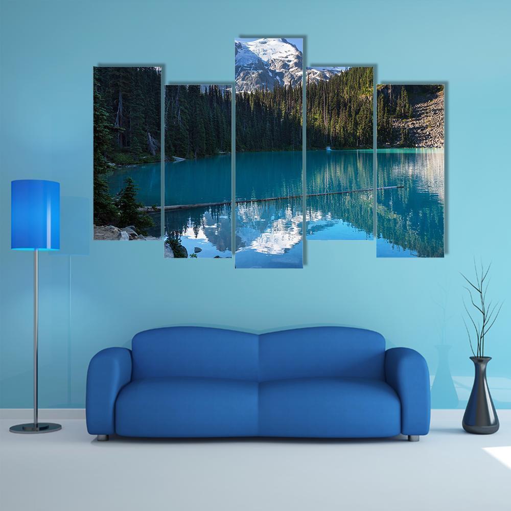 Joffre Lake Canada Canvas Wall Art-5 Pop-Gallery Wrap-47" x 32"-Tiaracle