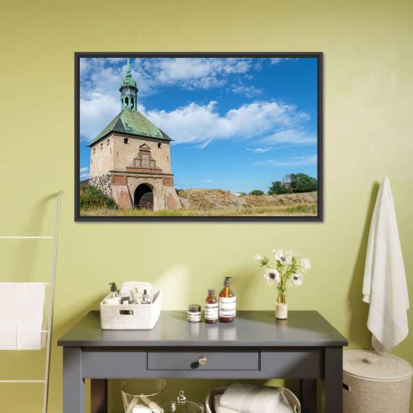 Johannisborg Castle Sweden Canvas Wall Art-1 Piece-Floating Frame-24" x 16"-Tiaracle