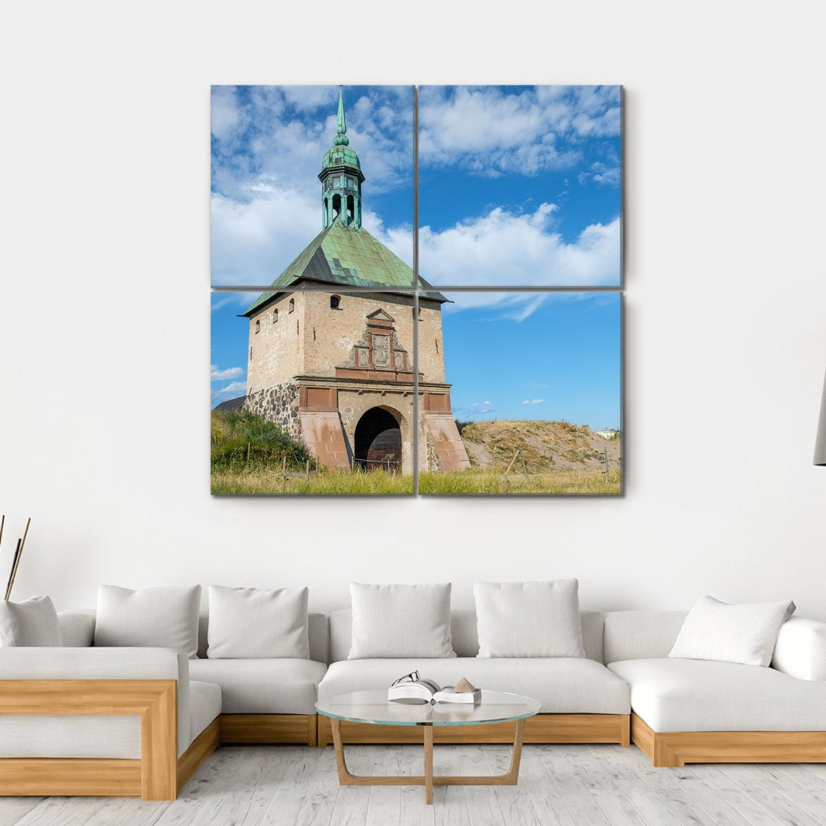 Johannisborg Castle Sweden Canvas Wall Art-4 Square-Gallery Wrap-17" x 17"-Tiaracle