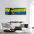 Judge Gavel & Sweden Flag Panoramic Canvas Wall Art-3 Piece-25" x 08"-Tiaracle