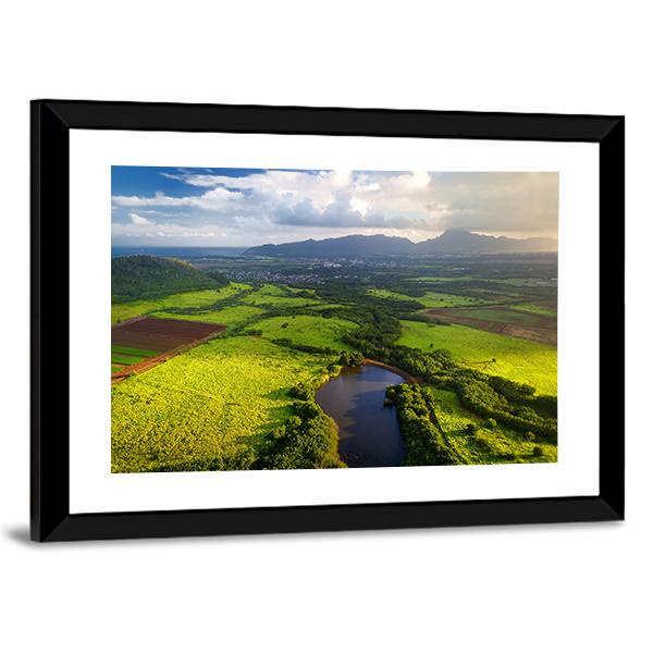 Jungle In Kauai Panoramic Canvas Wall Art-1 Piece-36" x 12"-Tiaracle