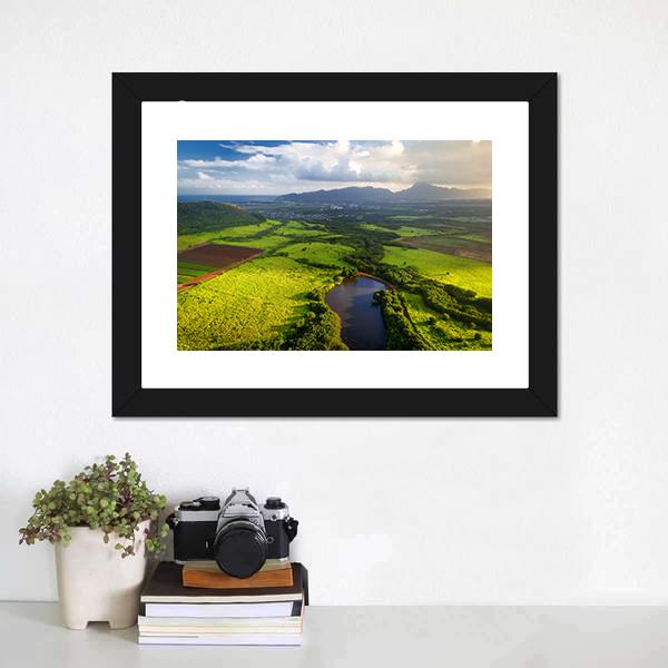 Jungle In Kauai Panoramic Canvas Wall Art-1 Piece-36" x 12"-Tiaracle