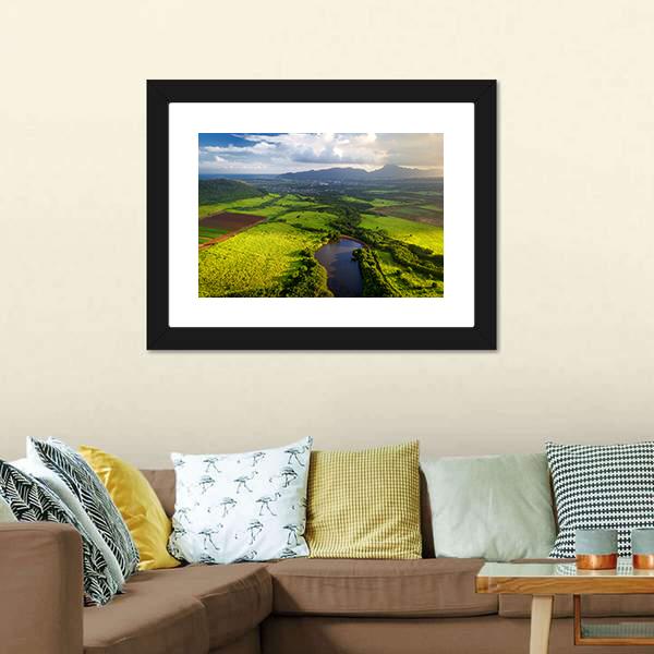 Jungle In Kauai Panoramic Canvas Wall Art-1 Piece-36" x 12"-Tiaracle