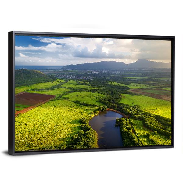 Jungle In Kauai Panoramic Canvas Wall Art-1 Piece-36" x 12"-Tiaracle