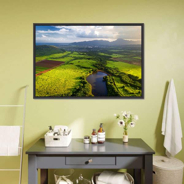 Jungle In Kauai Panoramic Canvas Wall Art-1 Piece-36" x 12"-Tiaracle