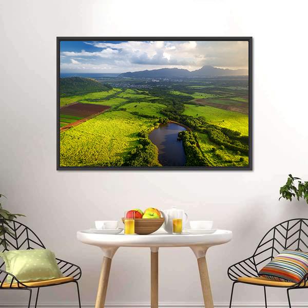 Jungle In Kauai Panoramic Canvas Wall Art-1 Piece-36" x 12"-Tiaracle