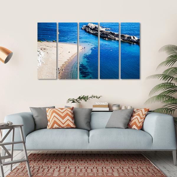 Jurassic Coast Of Dorset Canvas Wall Art-5 Horizontal-Gallery Wrap-22" x 12"-Tiaracle